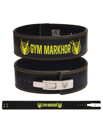 Gym Markhor - Powerlifting Lever Belt made of Cowhide